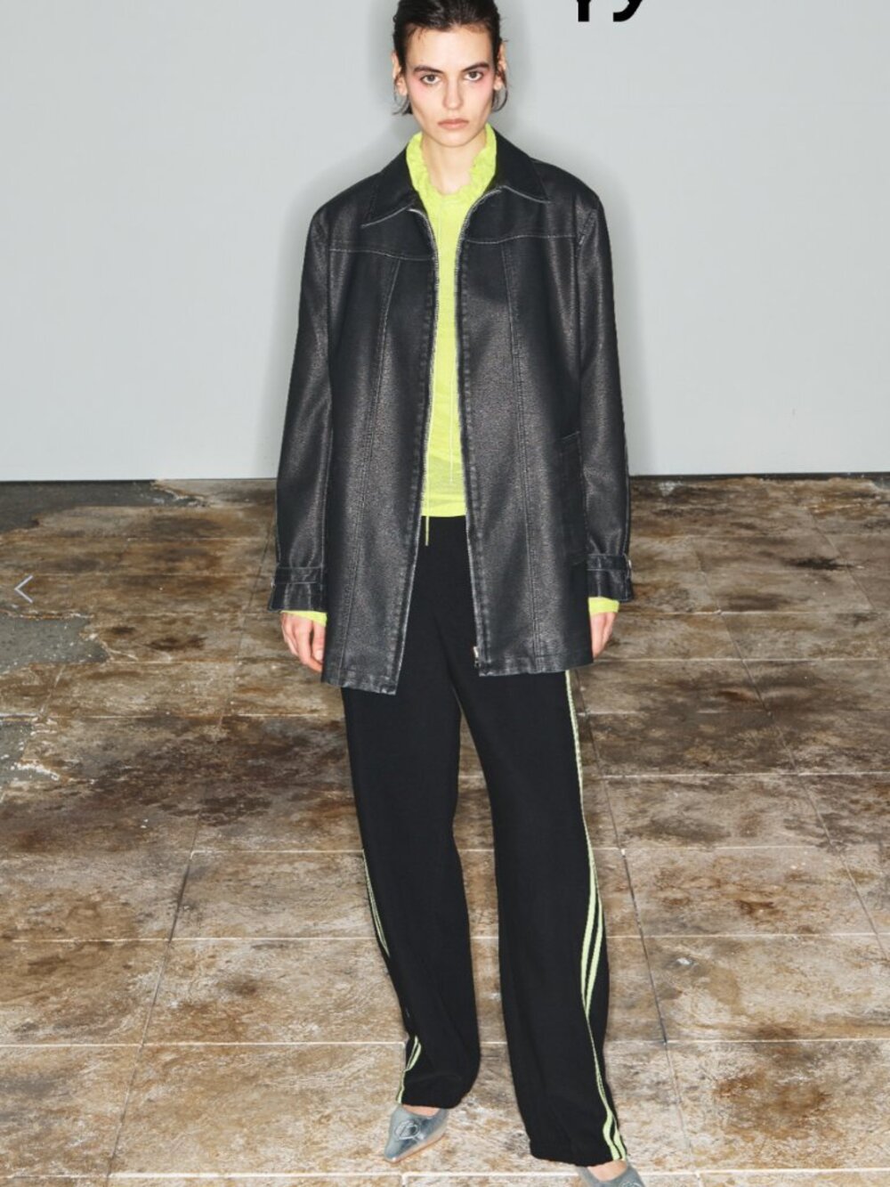 Open YY Green Drawstring Turtleneck - Picture 7 of 7